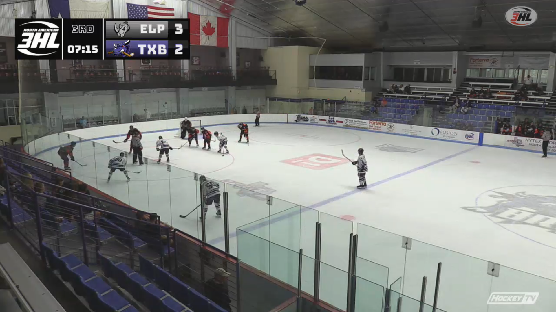 Rhinos v Brahmas Game 2 - Screenshot via HockeyTV