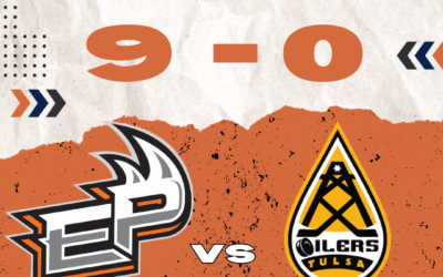 Rhinos sweep Oilers 9-0 in Game 2